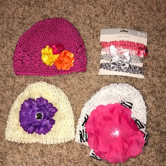 infant girl headbands and hats